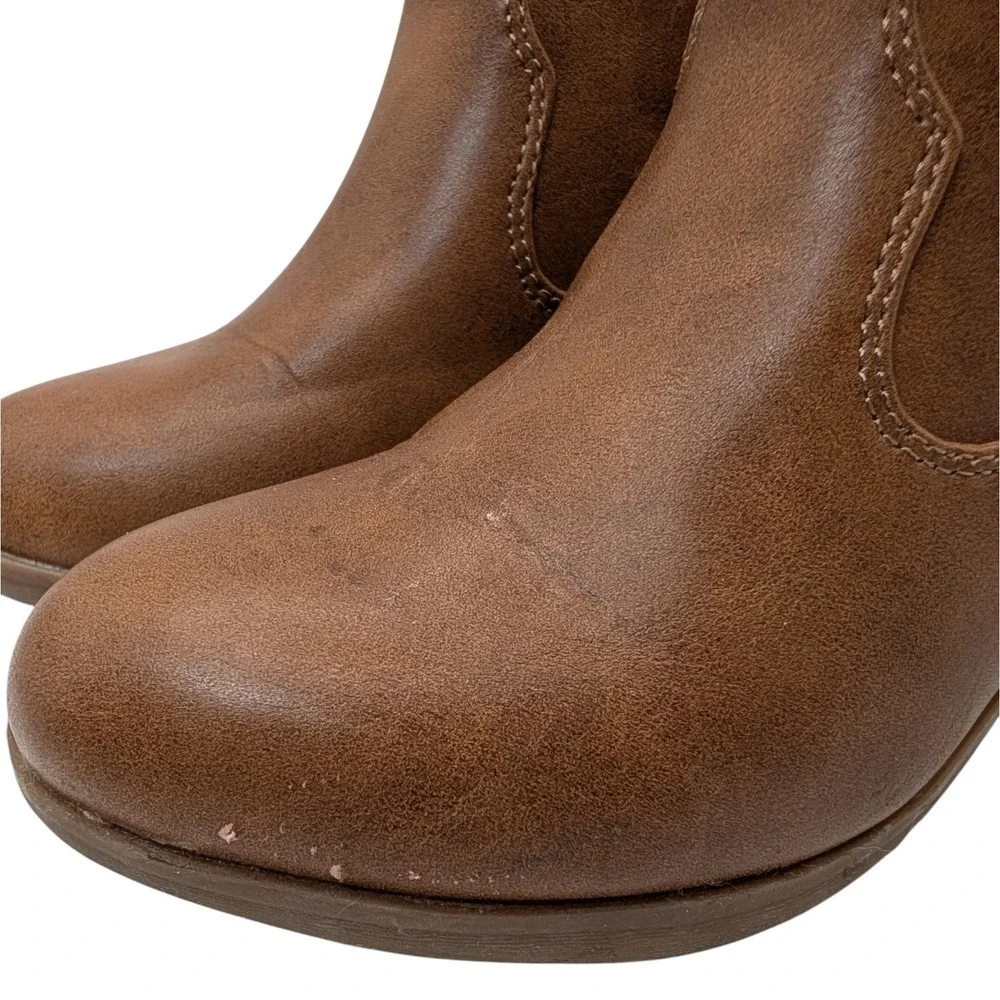 Sonoma Ankle Boots Brown Zipped Memory Foam Goods For Life Girls Thirteen SEE